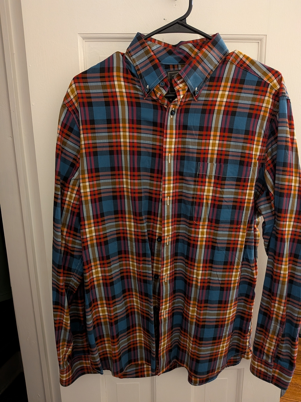 Maker & Co Plaid Button-Down Shirt